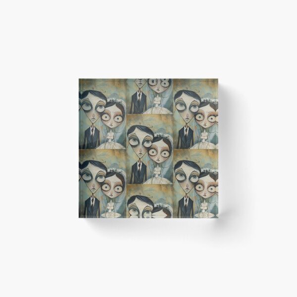 Item preview, Dark Gothic Wedding Couple, Melancholic Wedding Illustration designed and sold by Piotrek0001.