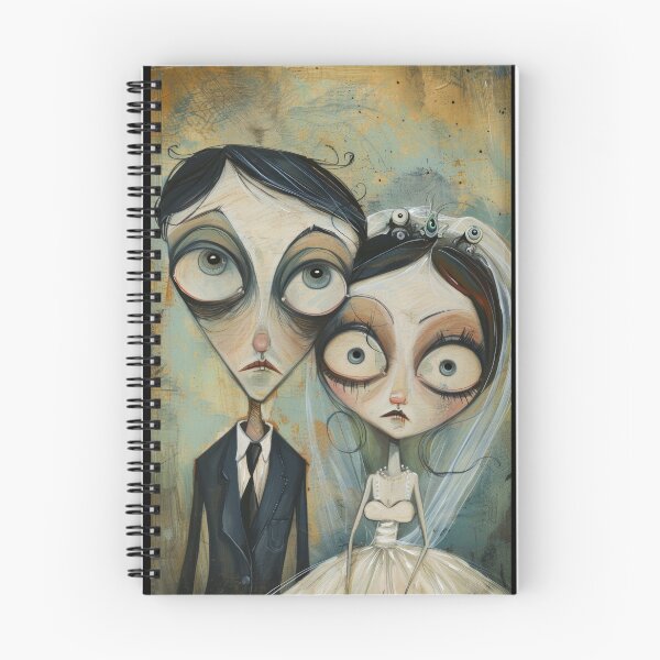 Item preview, Dark Gothic Wedding Couple, Melancholic Wedding Illustration designed and sold by Piotrek0001.
