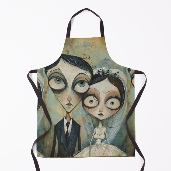 Item preview, Dark Gothic Wedding Couple, Melancholic Wedding Illustration designed and sold by Piotrek0001.
