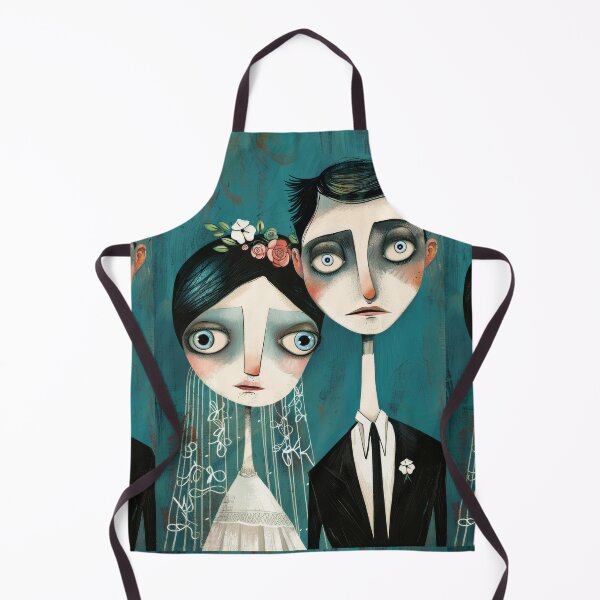 Item preview, Dark Gothic Wedding Couple, Melancholic Wedding Illustration designed and sold by Piotrek0001.