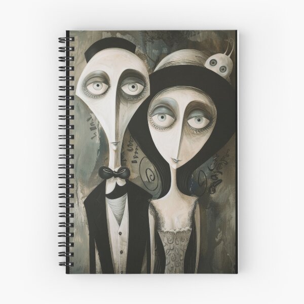 Item preview, Dark Gothic Wedding Couple, Melancholic Wedding Illustration designed and sold by Piotrek0001.