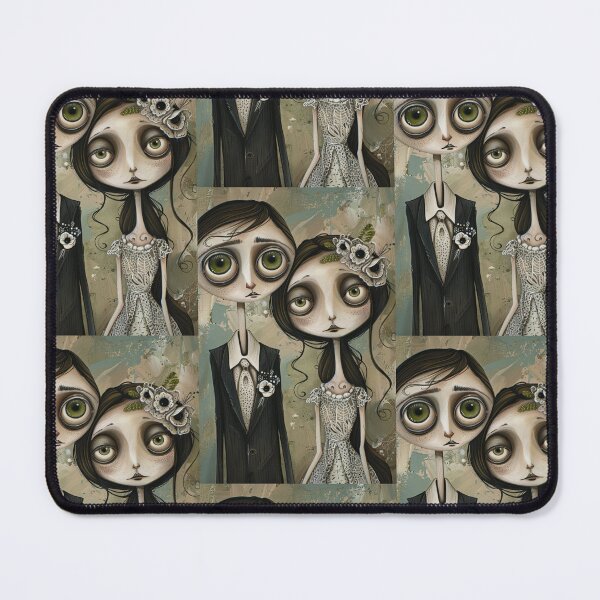Item preview, Dark Gothic Wedding Couple, Melancholic Wedding Illustration designed and sold by Piotrek0001.