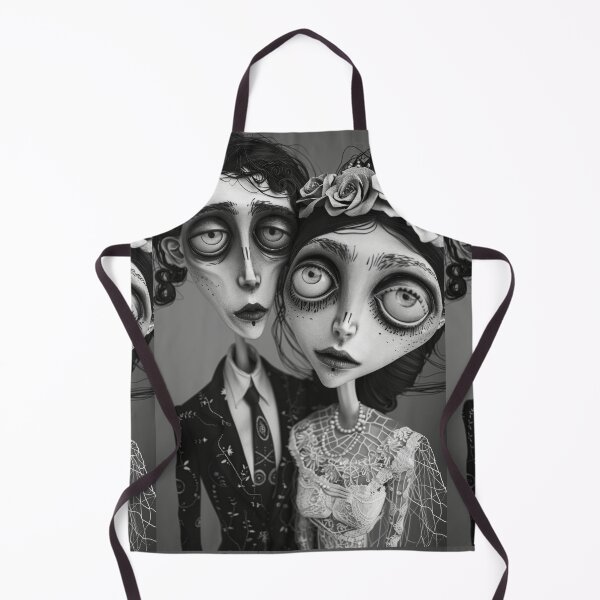 Item preview, Dark Gothic Wedding Couple, Melancholic Wedding Illustration designed and sold by Piotrek0001.