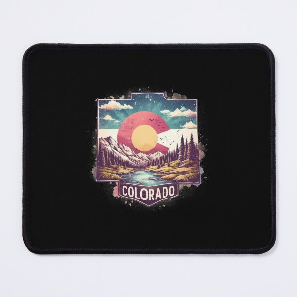 Item preview, Colorado retro travel map of United States designed and sold by CleanDecor.