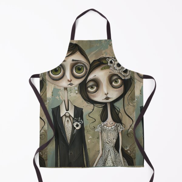 Item preview, Dark Gothic Wedding Couple, Melancholic Wedding Illustration designed and sold by Piotrek0001.