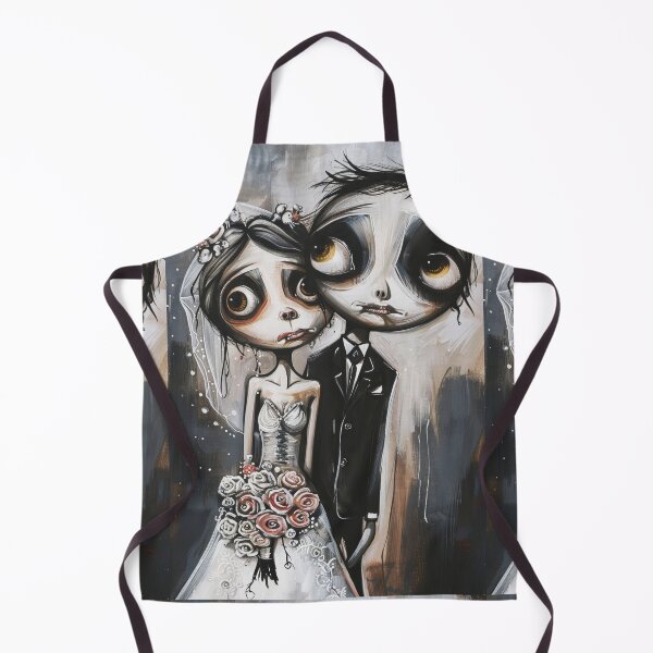 Item preview, Dark Gothic Wedding Couple, Melancholic Wedding Illustration designed and sold by Piotrek0001.