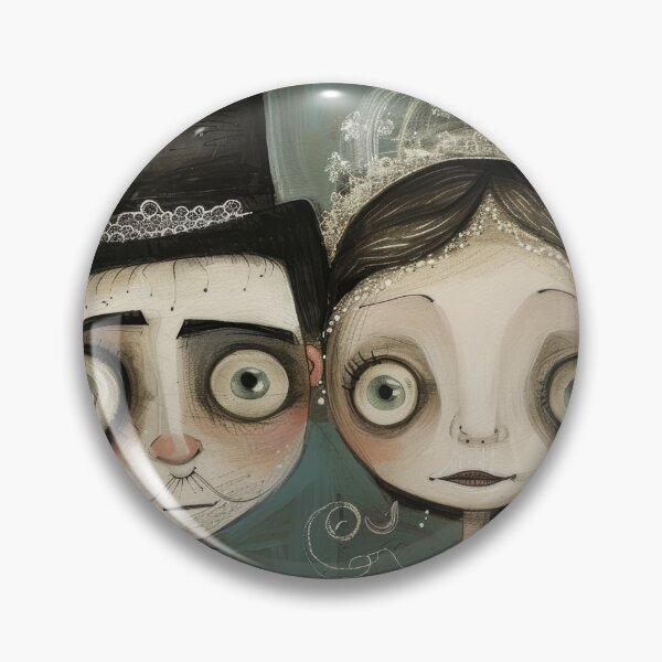Item preview, Dark Gothic Wedding Couple, Melancholic Wedding Illustration designed and sold by Piotrek0001.