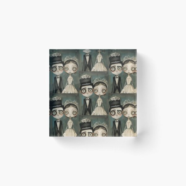 Item preview, Dark Gothic Wedding Couple, Melancholic Wedding Illustration designed and sold by Piotrek0001.