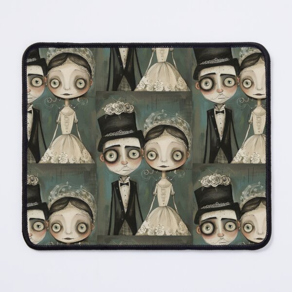 Item preview, Dark Gothic Wedding Couple, Melancholic Wedding Illustration designed and sold by Piotrek0001.