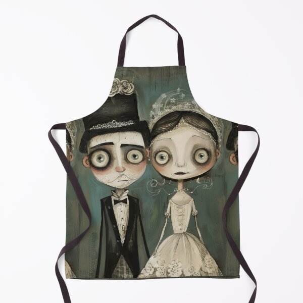 Item preview, Dark Gothic Wedding Couple, Melancholic Wedding Illustration designed and sold by Piotrek0001.