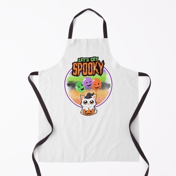 Item preview, LET'S GET SPOOKY, HALLOWEEN, CUTE CAT, BALLOONS designed and sold by larissa-myrie.