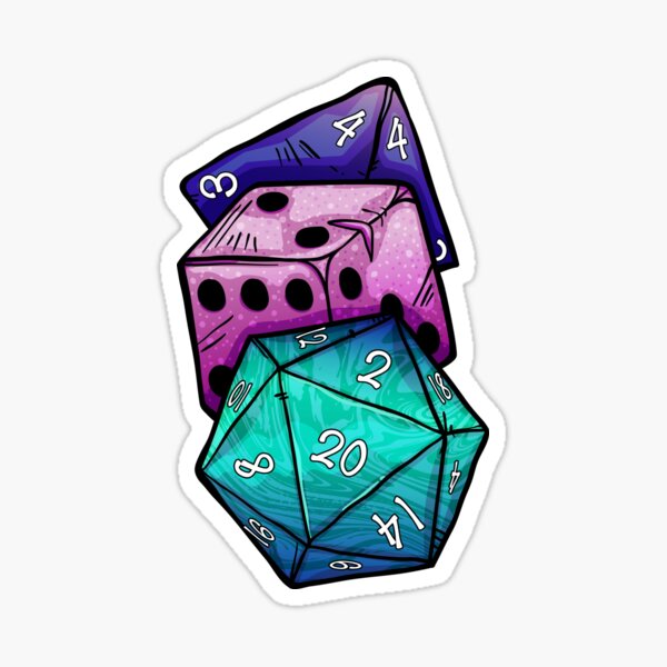 Roll the dice Sticker