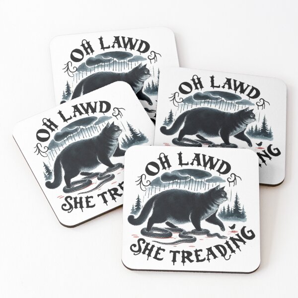 Item preview, Oh Lawd She Treading Meme Cat designed and sold by vectcd.