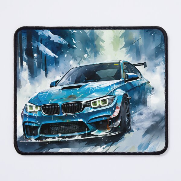 Item preview, High-Performance Coupe Drifting Through Snowy Forest designed and sold by RevUpDesign.
