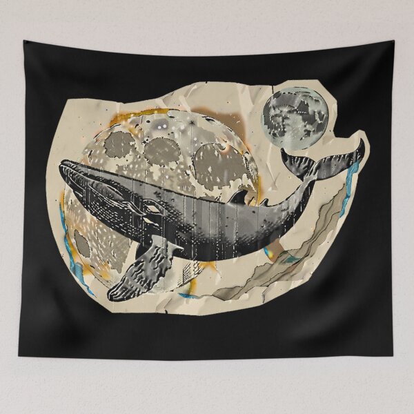 Item preview, whale and moon designed and sold by PTDIGITALART88.