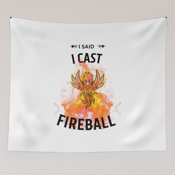Item preview,  I thrown Fireball Wizard Sorcerer DM Gift TTRPG designed and sold by THEPURITYSTAR.
