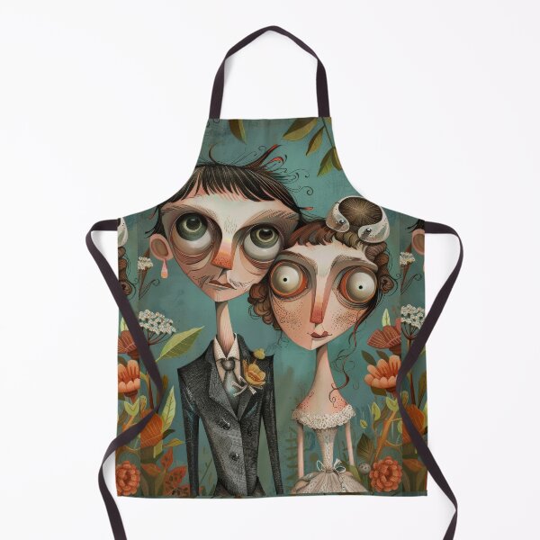 Item preview, Gothic Wedding Couple, Melancholic Artistic Wedding Illustrations designed and sold by Piotrek0001.