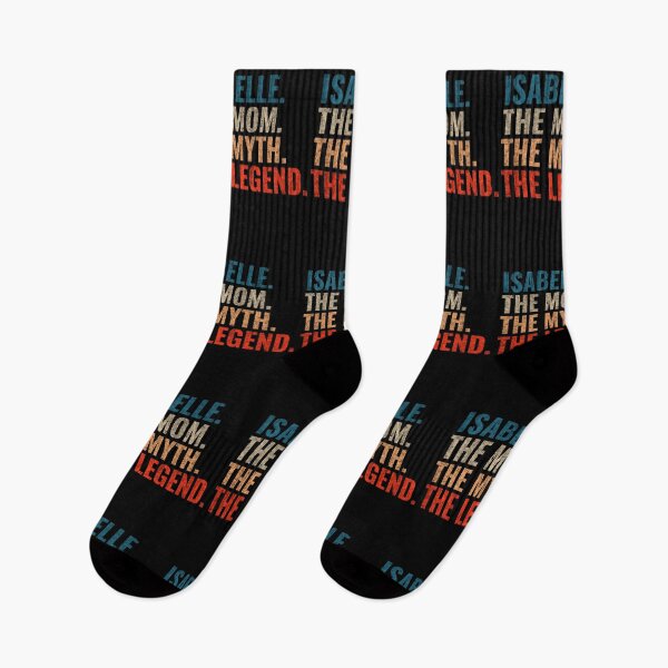 Item preview, Isabelle The Mom The Myth The Legend Isabelle Name Retro 70s distress designed and sold by Teelogic.