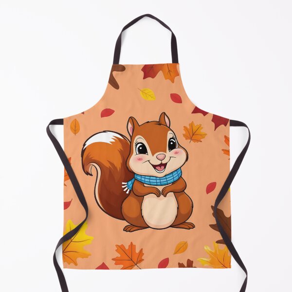 Item preview, Fall themed Autumn inspired cute squirrel wearing a scarf autumn themed designed and sold by annoying-shirts.