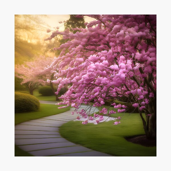Item preview, Blossoms of Japan: Spring Serenity 1 designed and sold by GoldenAuraArt.