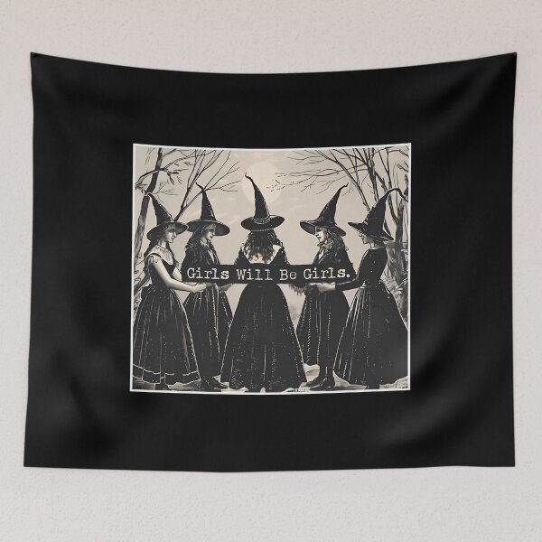 Item preview, Feminist, Girls Will Be Girls, Witches Halloween designed and sold by Miarsabhoul.