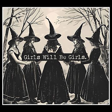 Artwork thumbnail, Feminist, Girls Will Be Girls, Witches Halloween by Miarsabhoul