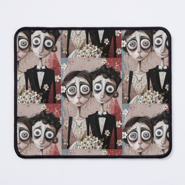 Item preview, Gothic Wedding Couple, Melancholic Artistic Wedding Illustrations designed and sold by Piotrek0001.