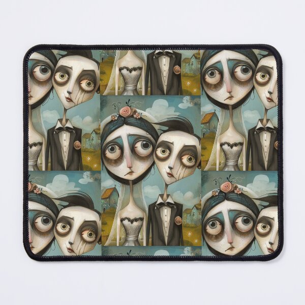 Item preview, Gothic Wedding Couple, Melancholic Artistic Wedding Illustrations designed and sold by Piotrek0001.