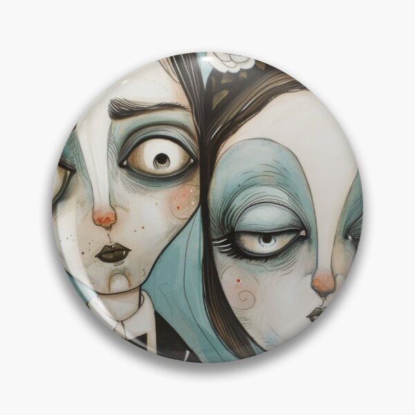Item preview, Gothic Wedding Couple, Melancholic Artistic Wedding Illustrations designed and sold by Piotrek0001.