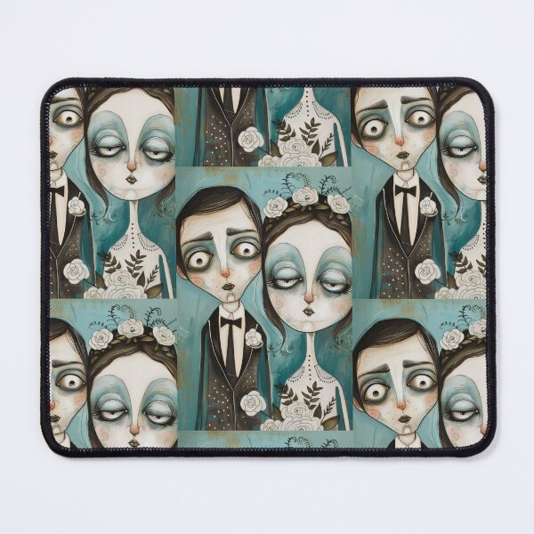 Item preview, Gothic Wedding Couple, Melancholic Artistic Wedding Illustrations designed and sold by Piotrek0001.