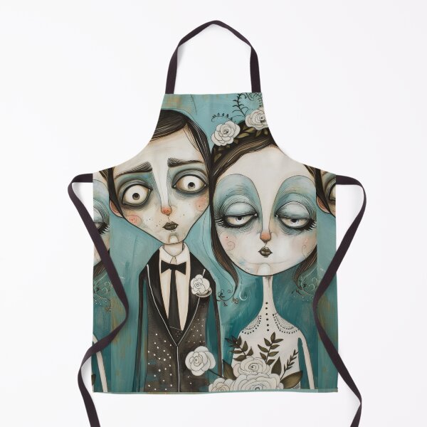 Item preview, Gothic Wedding Couple, Melancholic Artistic Wedding Illustrations designed and sold by Piotrek0001.