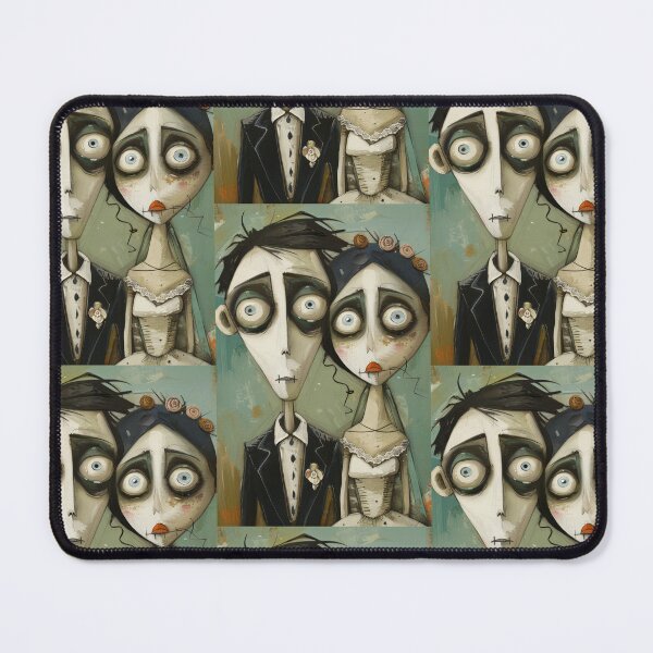 Item preview, Gothic Wedding Couple, Melancholic Artistic Wedding Illustrations designed and sold by Piotrek0001.