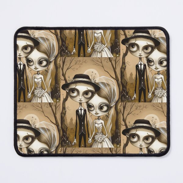 Item preview, Gothic Wedding Couple, Melancholic Artistic Wedding Illustrations designed and sold by Piotrek0001.
