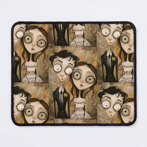 Item preview, Gothic Wedding Couple, Melancholic Artistic Wedding Illustrations designed and sold by Piotrek0001.