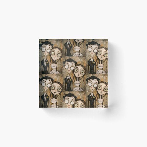 Item preview, Gothic Wedding Couple, Melancholic Artistic Wedding Illustrations designed and sold by Piotrek0001.