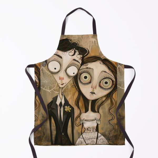 Item preview, Gothic Wedding Couple, Melancholic Artistic Wedding Illustrations designed and sold by Piotrek0001.