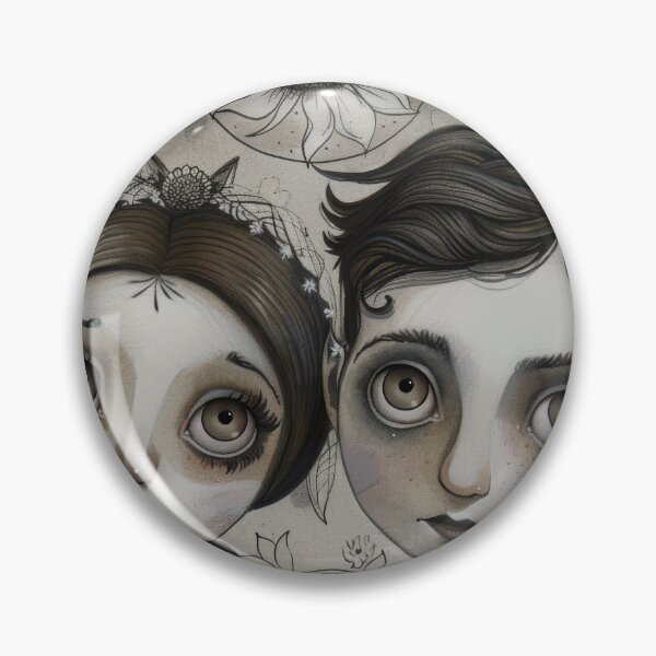 Item preview, Gothic Wedding Couple, Melancholic Artistic Wedding Illustrations designed and sold by Piotrek0001.
