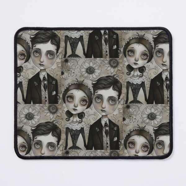 Item preview, Gothic Wedding Couple, Melancholic Artistic Wedding Illustrations designed and sold by Piotrek0001.