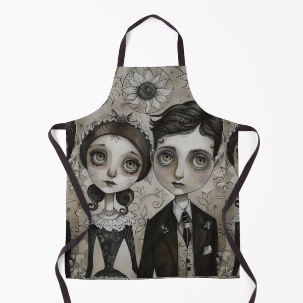Item preview, Gothic Wedding Couple, Melancholic Artistic Wedding Illustrations designed and sold by Piotrek0001.