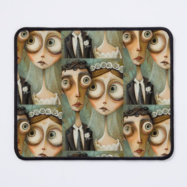 Item preview, Gothic Wedding Couple, Melancholic Artistic Wedding Illustrations designed and sold by Piotrek0001.