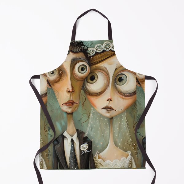 Item preview, Gothic Wedding Couple, Melancholic Artistic Wedding Illustrations designed and sold by Piotrek0001.