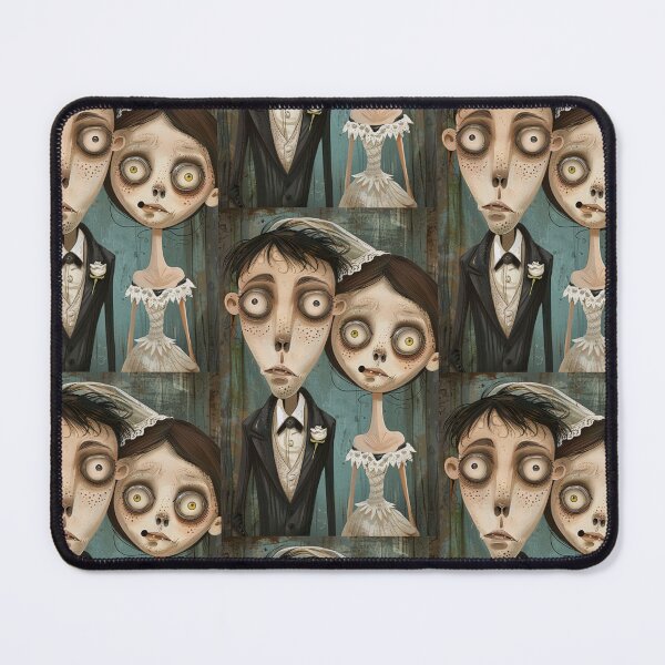 Item preview, Gothic Wedding Couple, Melancholic Artistic Wedding Illustrations designed and sold by Piotrek0001.