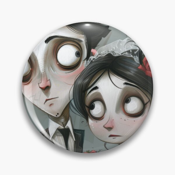 Item preview, Gothic Wedding Couple, Melancholic Artistic Wedding Illustrations designed and sold by Piotrek0001.