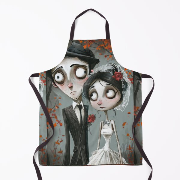 Item preview, Gothic Wedding Couple, Melancholic Artistic Wedding Illustrations designed and sold by Piotrek0001.