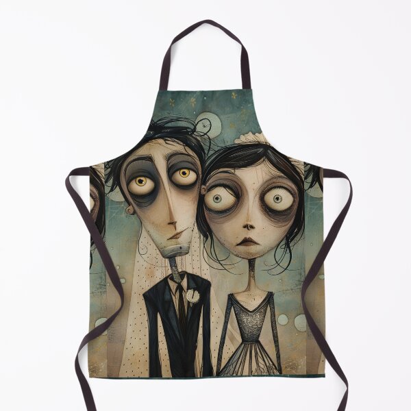 Item preview, Gothic Wedding Couple, Melancholic Artistic Wedding Illustrations designed and sold by Piotrek0001.