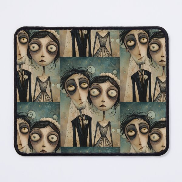 Item preview, Gothic Wedding Couple, Melancholic Artistic Wedding Illustrations designed and sold by Piotrek0001.