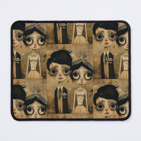 Item preview, Gothic Wedding Couple, Melancholic Artistic Wedding Illustrations designed and sold by Piotrek0001.