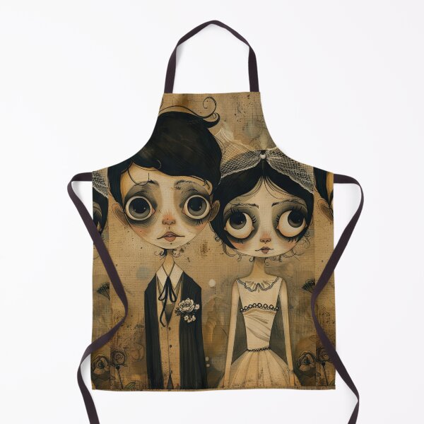 Item preview, Gothic Wedding Couple, Melancholic Artistic Wedding Illustrations designed and sold by Piotrek0001.