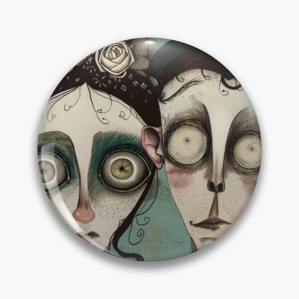 Item preview, Gothic Wedding Couple, Melancholic Artistic Wedding Illustrations designed and sold by Piotrek0001.