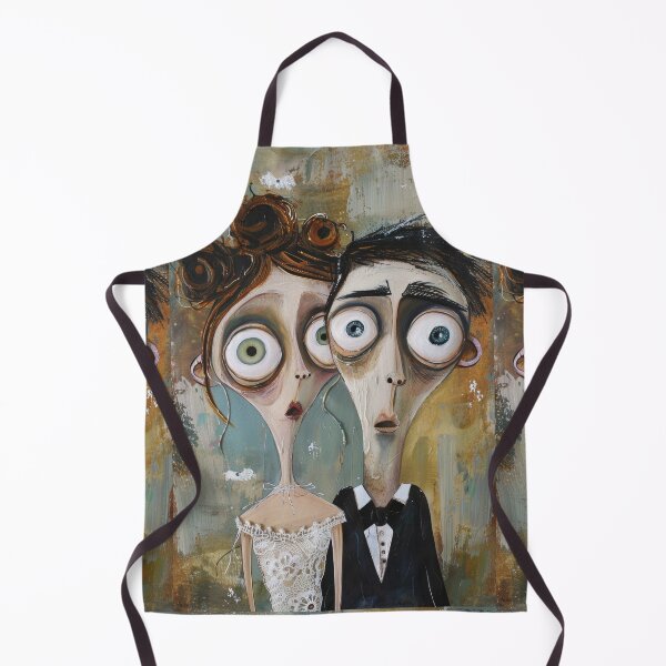 Item preview, Gothic Wedding Couple, Melancholic Artistic Wedding Illustrations designed and sold by Piotrek0001.
